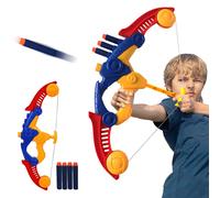 WenToyce Soft Arrow Bow Set for Kids Beginner Easy Foam Archery Kit for Starters with 4 Soft Darts Arrows Safe Outdoor Indoor Shooting Games Activi