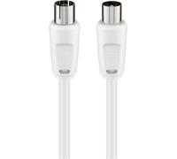 Wentronic 11515 - cable coaxial (coax, coax) color blanco