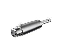 Wentronic 27451 6.35 mm 3 Pin XLR Gris Adaptador de Cable - Adaptador para Cable (6.35 mm, 3 Pin XLR, Gris)