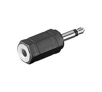 Wentronic 3.5mm Adapter 3.5mm M 3.5mm FM Negro adaptador de cable - Adaptador para cable (3.5mm M, 3.5mm FM, Macho/hembra, Negro)