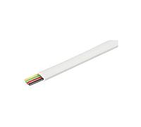 Wentronic 4 núcleos Telecom Cable plano 100 m Bobina blanco/blanco