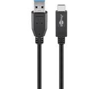 41073 cable USB 0,5 m USB 3.2 Gen 2 (3.1 Gen 2) USB A USB C Negro negro, 0,5 m, USB A, USB C, USB 3.2 Gen 2 (3.1 Gen 2), 10000 Mbit/s, Negro