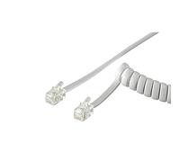 Wentronic 50246 2m Blanco cable telefónico - Cable para teléfonos fijos (RJ10, RJ10)