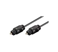 Wentronic 50563 Cable óptico/Cable Toslink para sistemas HiFi/Cable de audio óptico para Playstation 5 y Xbox One X/Cable de fibra óptica para barra de sonido y sistema estéreo / 0,5 m
