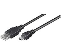 Wentronic 50768 - Cable USB (2.0, USB A, Mini-USB B) Negro