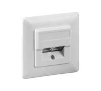 Wentronic 50972 - Toma de corriente de doble cable (Color blanco)