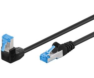 Wentronic 51556 cable de red negro 0,5 m cat6a s/ftp (s-stp)