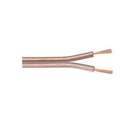 Wentronic 52082-GB - Cable de Altavoz (2 x 2.5 mm², 50 m), Transparente