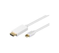 Wentronic 52861 - Cable adaptador HDMI-Mini Displayport (2 metros), Blanco