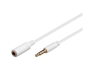 Wentronic 62360 - Cable 3.5 mm (1 metro), color blanco