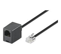 Wentronic 6m RJ-11 Cable - Cable de teléfono fijo, negro