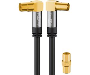 Wentronic 70455 cable coaxial 1 m negro