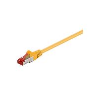 Wentronic 93210 - Cable Ethernet con conectores RJ45 (0.25 m, SSTP, PIMF, Cat 6), color amarillo