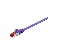 Wentronic 93539 - Cable Ethernet con conectores RJ45 (2 m, SSTP, PIMF, Cat 6), color púrpura