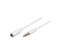 Wentronic 97121 Cable de Audio - Cables de Audio (3m, 3.5mm, 3.5mm) Color Blanco