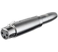 Wentronic - Adaptador (3 pines, conector XLR a jack mono 6,3 mm)