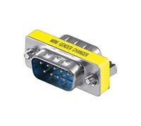 Wentronic - Adaptador macho-hembra (conector D-sub macho de 9 pines a macho de 9 pines)