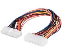 Wentronic - alargador de cable (0,30 m, conector macho de 24 pines a c