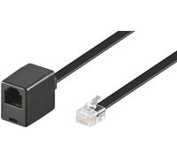 Wentronic Cable alargador modular RJ12 6 pines macho-hembra 6 m negro