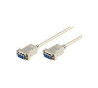Wentronic - Cable conector (conector D-Sub hembra de 9 pines a conector D-Sub hembra de 9 pines, 2 m)