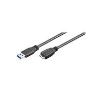 Wentronic - Cable conector USB 3.0 (conector A macho a conector Micro B macho, 1