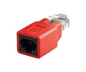 Wentronic - Cable de red cruzado (con conector macho cat.5e RJ45 a conector hembra RJ45)