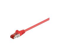 Wentronic - Cable de red SSTP CAT6 (2 x RJ45, 1 m) Rojo