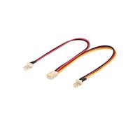 Wentronic - Cable Molex (Macho/Hembra, 0,22 m, 2X 3-Pin M 1x 3-Pin H)