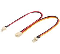 Wentronic - cable molex (macho/hembra, 0,22 m, 2x 3-pin m 1x 3-pin h)