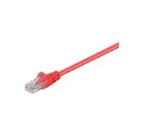 Wentronic Cat 5e, 15m - Cable de Red (15m, 15m, Cat5e, U/UTP (UTP)) Rojo