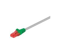 Wentronic Cat 6, 1 m - Cable de Red (1 m, 1m, Cat6, U/UTP (UTP)) Verde, Gris