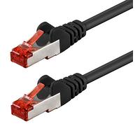 Wentronic Cat 6-1000 SSTP PIMF Black 10m - Cable de Red (10m, Macho/Macho, Negro)