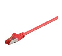 Wentronic CAT 6-300 SSTP PIMF Red 3m - Cable de red (3m, Macho/Macho, Rojo, 4x2xAWG 27/7 CU EIA/TIA 568 PVC)