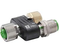 Wentronic - Conector en T (M12, macho a hembra)