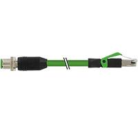 Wentronic - Conector M12 (conectores RJ45, apantallado, Ethernet)