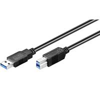 Wentronic Goobay 0.5m USB 3.0 A/B - Cable USB (0,5 m, USB A, USB B, 3.0 (3.1 Gen 1), Macho/Macho, Negro)