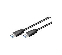 Wentronic Goobay 1.0m USB 3.0 - Cable USB (1 m, USB A, USB A, 3.0 (3.1 Gen 1), Macho/Macho, Negro)