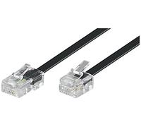 Wentronic Goobay 10m RJ-11/RJ-45 Cable Negro - Adaptador para Cable (RJ-11, RJ-45, Macho/Macho, 10 m, Negro)