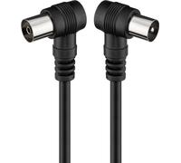 Wentronic goobay 11526 - cable coaxial de 2.5 m/macho y hembra/conecto