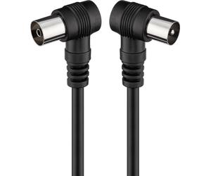 Wentronic goobay 11526 - cable coaxial de 2.5 m/macho y hembra/conecto
