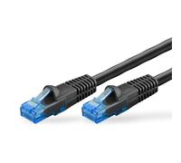 Wentronic Goobay 55435 - Cable de red para exteriores (cat. 6, 30 m, material de cobre, revestimiento exterior de polietileno), color negro