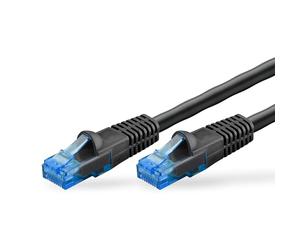 Wentronic Goobay 55435 - Cable de red para exteriores (cat. 6, 30 m, material de cobre, revestimiento exterior de polietileno), color negro