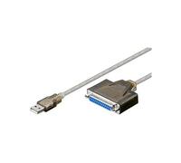 Wentronic Goobay 93317 USB Type A 25pin D-Sub Negro Adaptador de Cable - Adaptador para Cable (USB Type A, 25pin D-Sub, Negro)