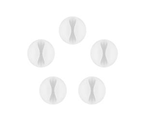 Wentronic Goobay 95183 Presilla Blanco - sujección para Cables (Blanco, 2,5 m, 3