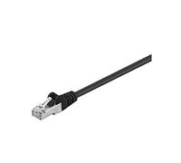 Wentronic Goobay - Cable de Red FTP (Cat. 5e, 2 Conectores Macho RJ45, apantallado) Negro 30 m