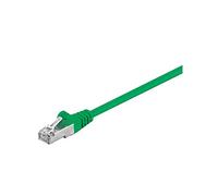 Wentronic Goobay - Cable de Red FTP (Cat. 5e, 2 Conectores Macho RJ45, apantallado) Verde 20 m