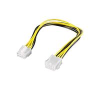 Wentronic Goobay CAK S-12 PCI Express EPS 8-Pin Power - Cable (0,28 m, Amarillo)