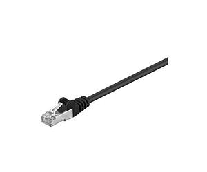 Wentronic Goobay Cat 5-200 SFTP Black 2m Negro - Cable de Red (2 m, RJ-45, RJ-45, Negro)