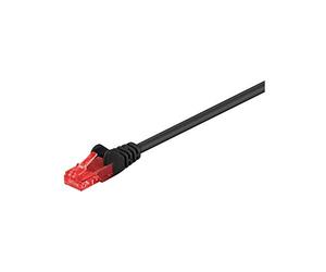 Wentronic Goobay Cat 6-050 UTP Black 0.50m Negro 0.5m - Cable de Red (0,5 m, RJ-45, RJ-45, Negro)