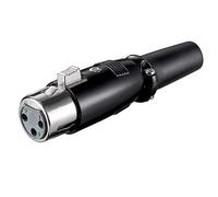 Wentronic Goobay Microphone Jack 3pin Negro - Conector (3pin, Negro, 1 Pieza(s))